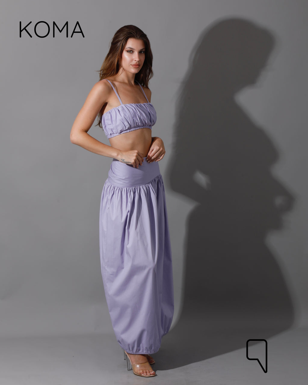 Gabi Top & Skirt Co-Ord - Lavender