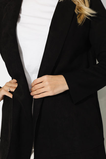 Open Front Cardigan - Black