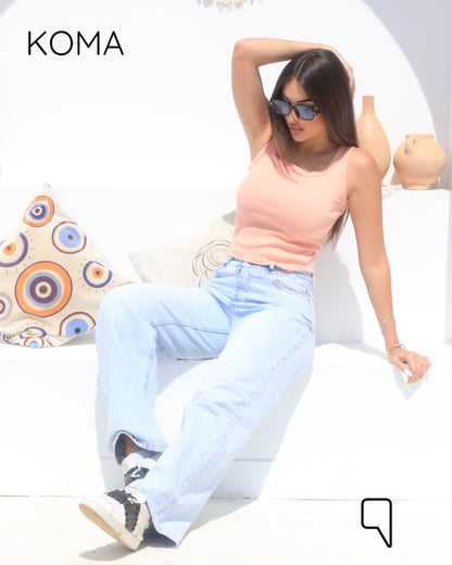 iva Basic Crop Tank Top  - Simon