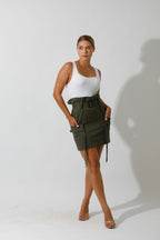 Baggi Short Skirt - Olive