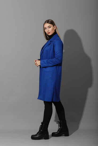 Open Front Cardigan - Electric Blue