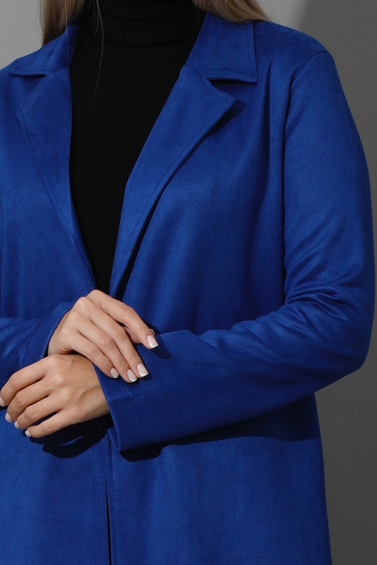 Open Front Cardigan - Electric Blue