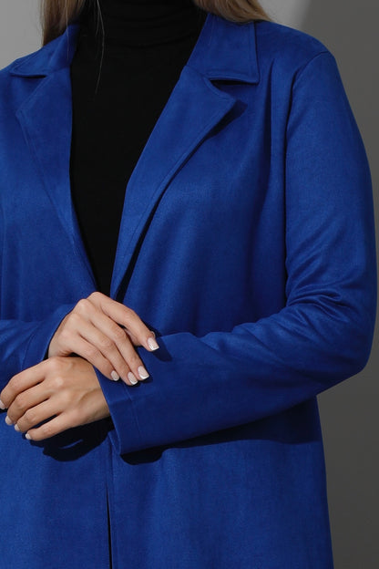 Open Front Cardigan - Electric Blue