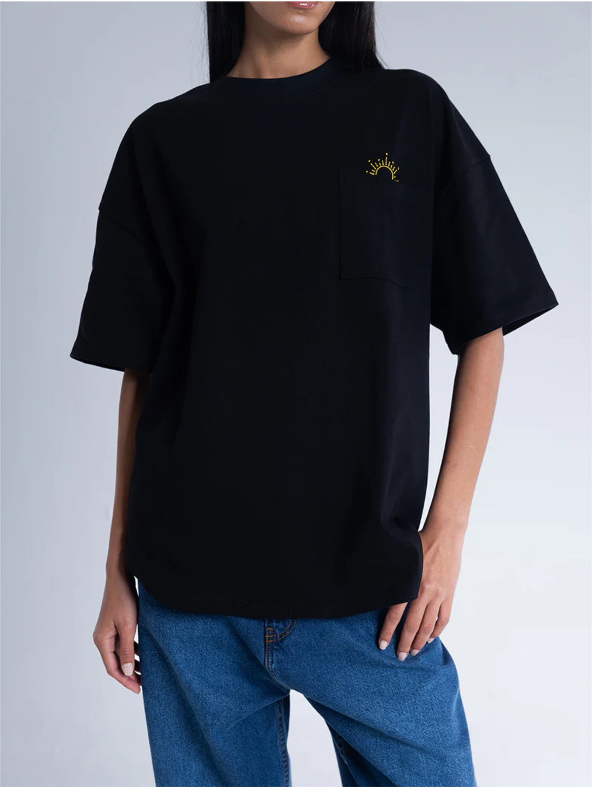 Ella Script T-Shirt - Black