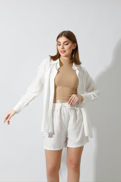 Lose Fit Shorts - White