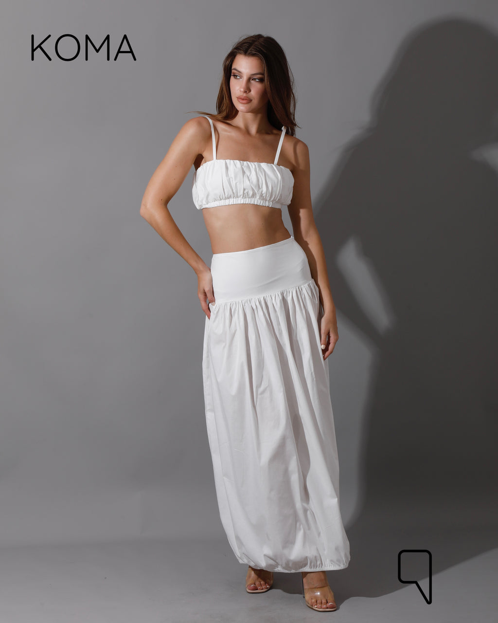 Gabi Top & Skirt Co-Ord - White