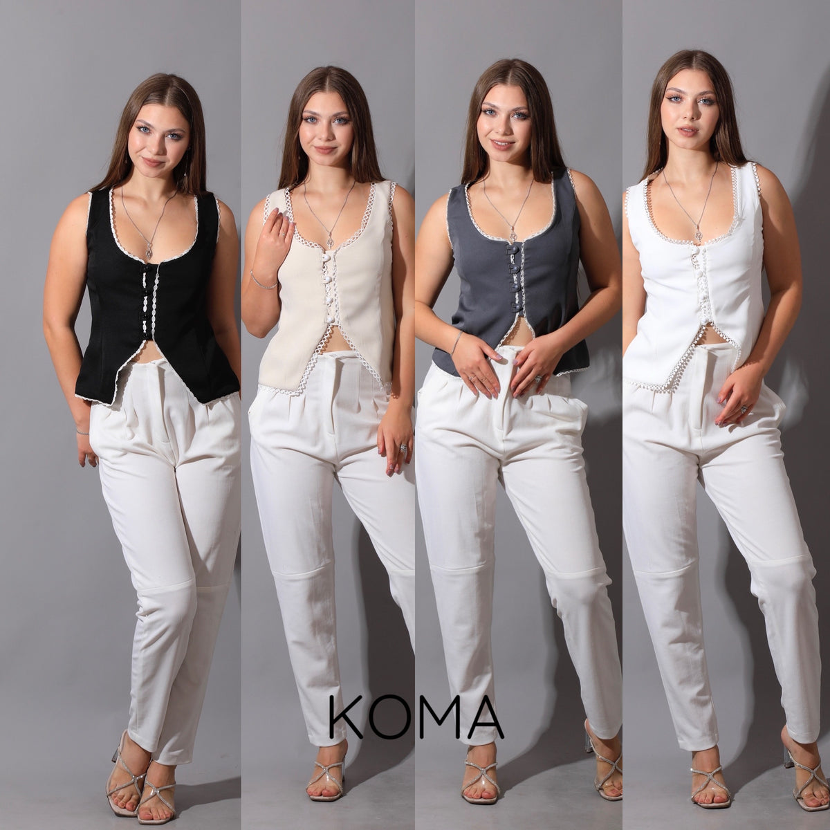Accessorized Vest - Black