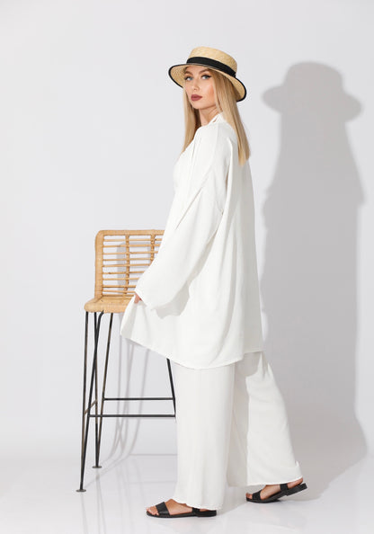 Co-ord Kimono - White