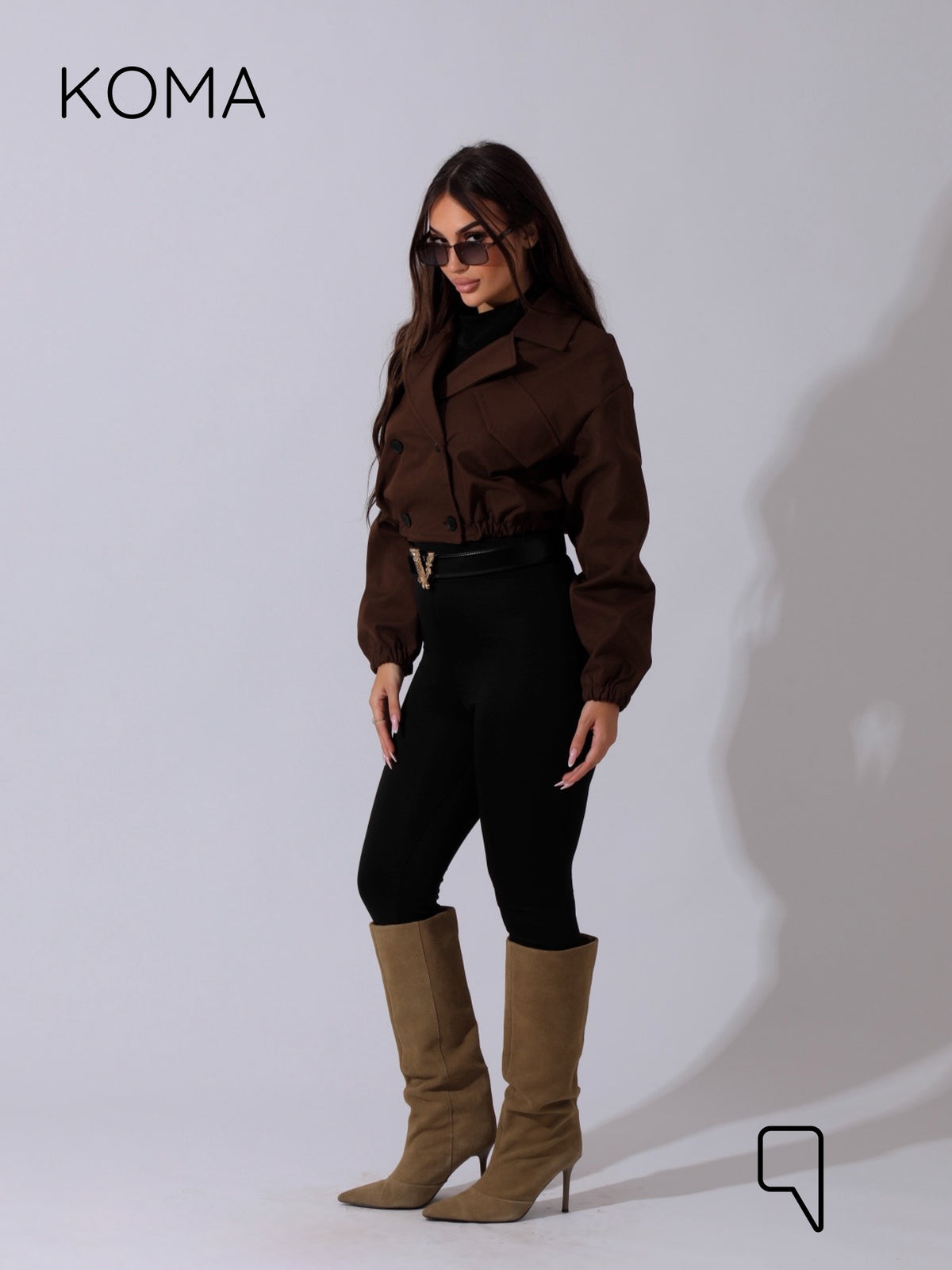 Salima Puffy Jacket - Brown