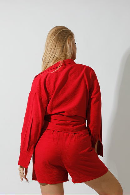 Lose Fit Shorts - Red
