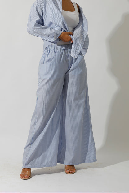 Lose Striped Shirt - Striped Blue
