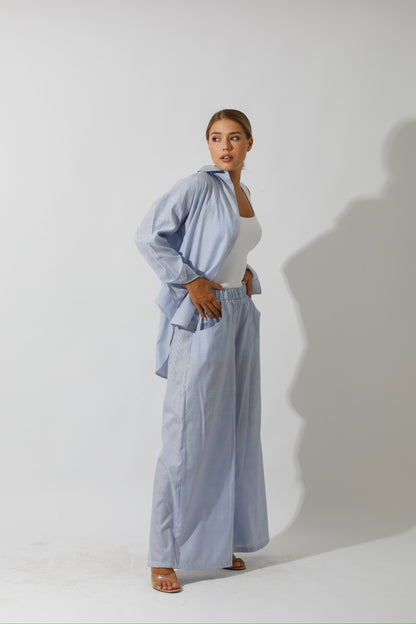 Lose Striped Shirt - Striped Blue