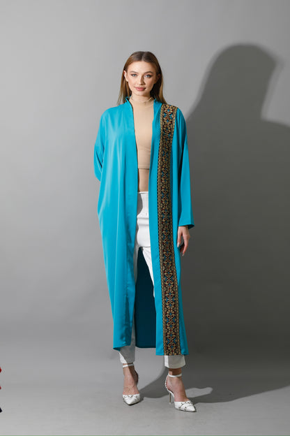Long CBH Kaftan - Turquoise