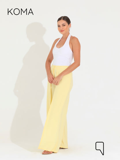 Kendra Double Layer Trousers - Yellow