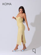 Krysel Midi Dress - Yellow