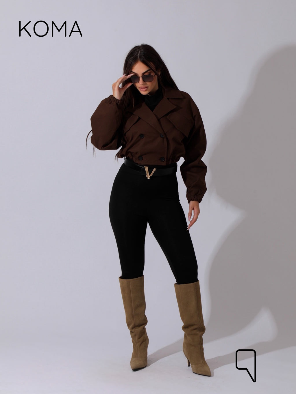 Salima Puffy Jacket - Brown