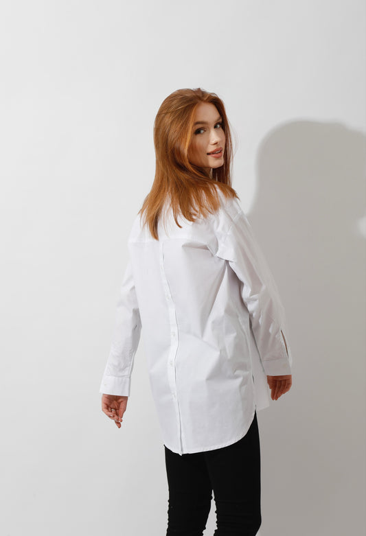 Buttons Back Shirt - White