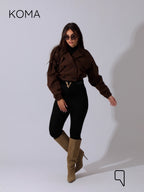 Salima Puffy Jacket - Brown