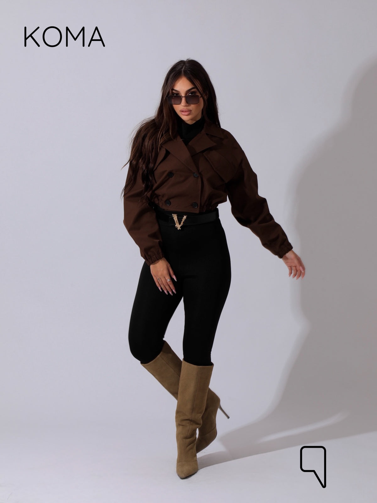 Salima Puffy Jacket - Brown