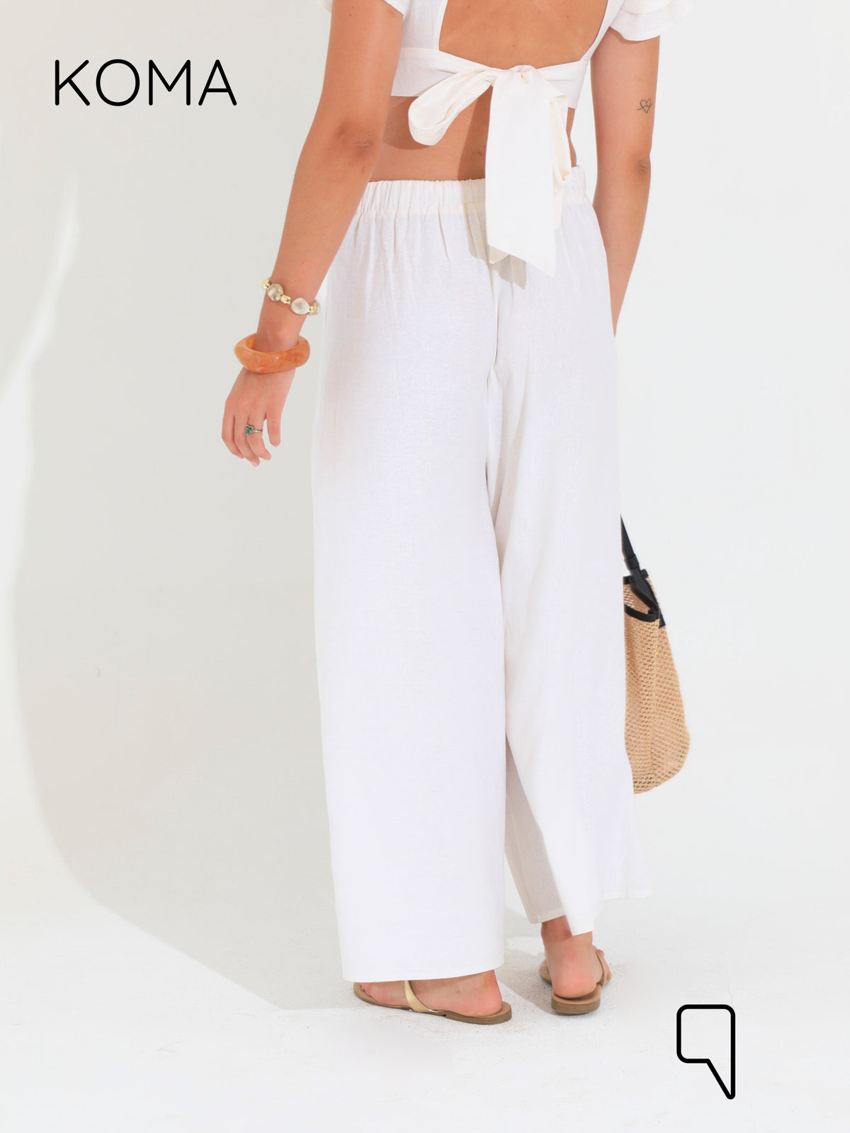 Mais Uncle Trousers  - White