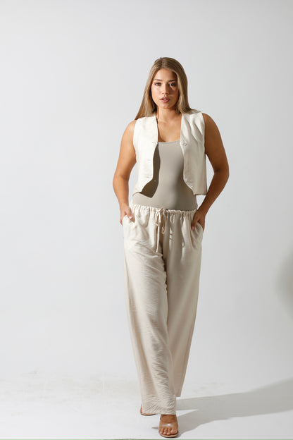 Vest Set - Beige