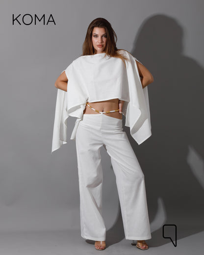 Piera Butterfly Co-Ord - OffWhite
