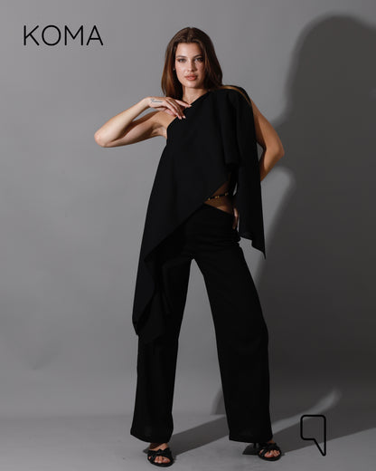 Piera Butterfly Co-Ord - Black