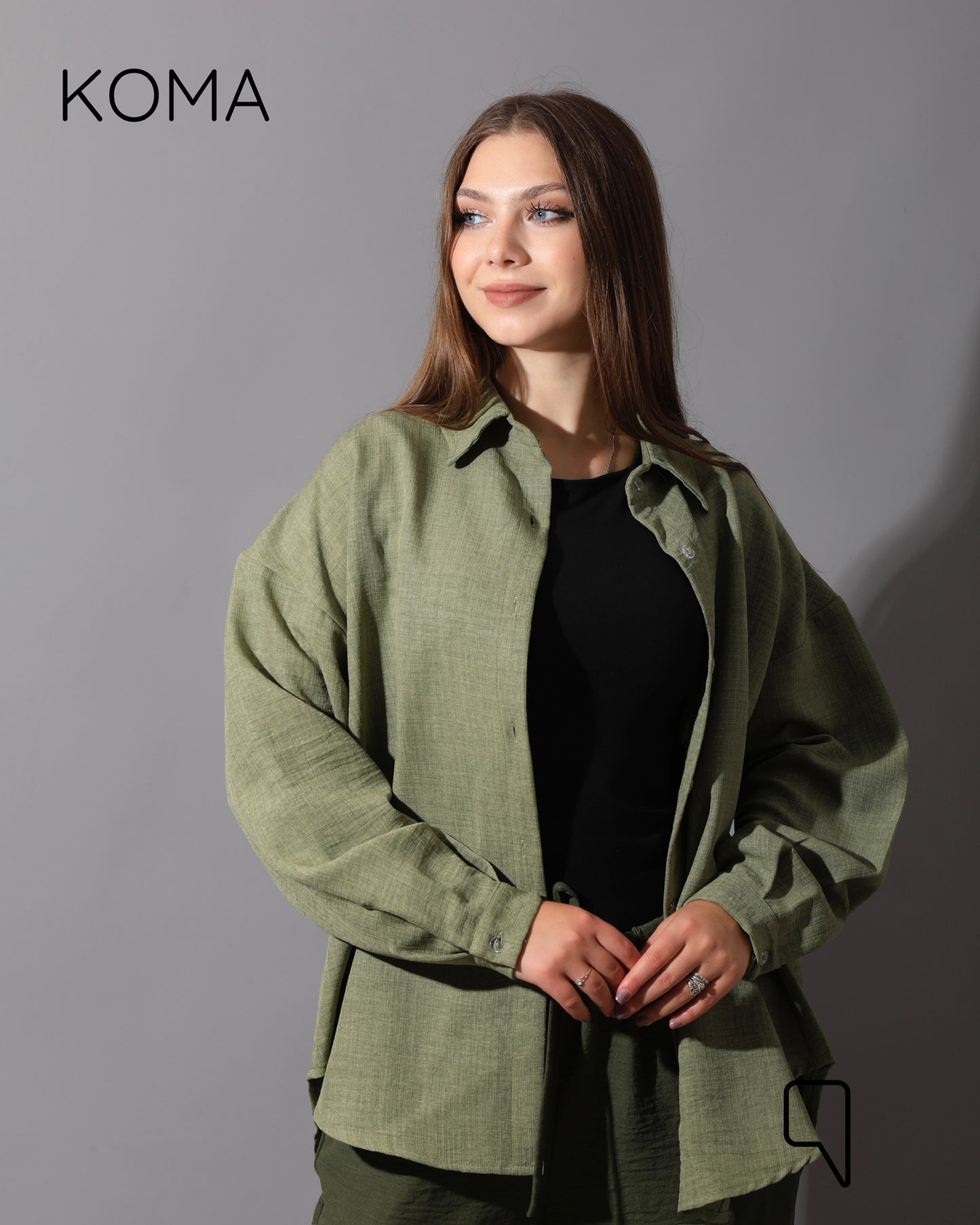 Textured Long Sleeves Shirt - Mint