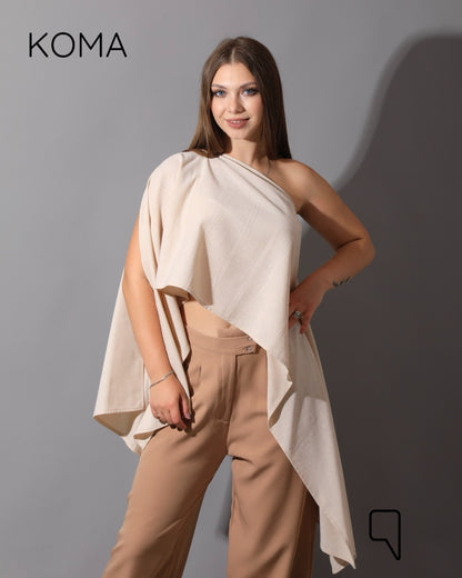 Butterfly Top - Beige