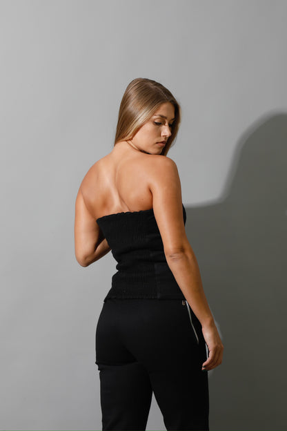 Co-Ord Some Protel Top &  BootCut pants - Black