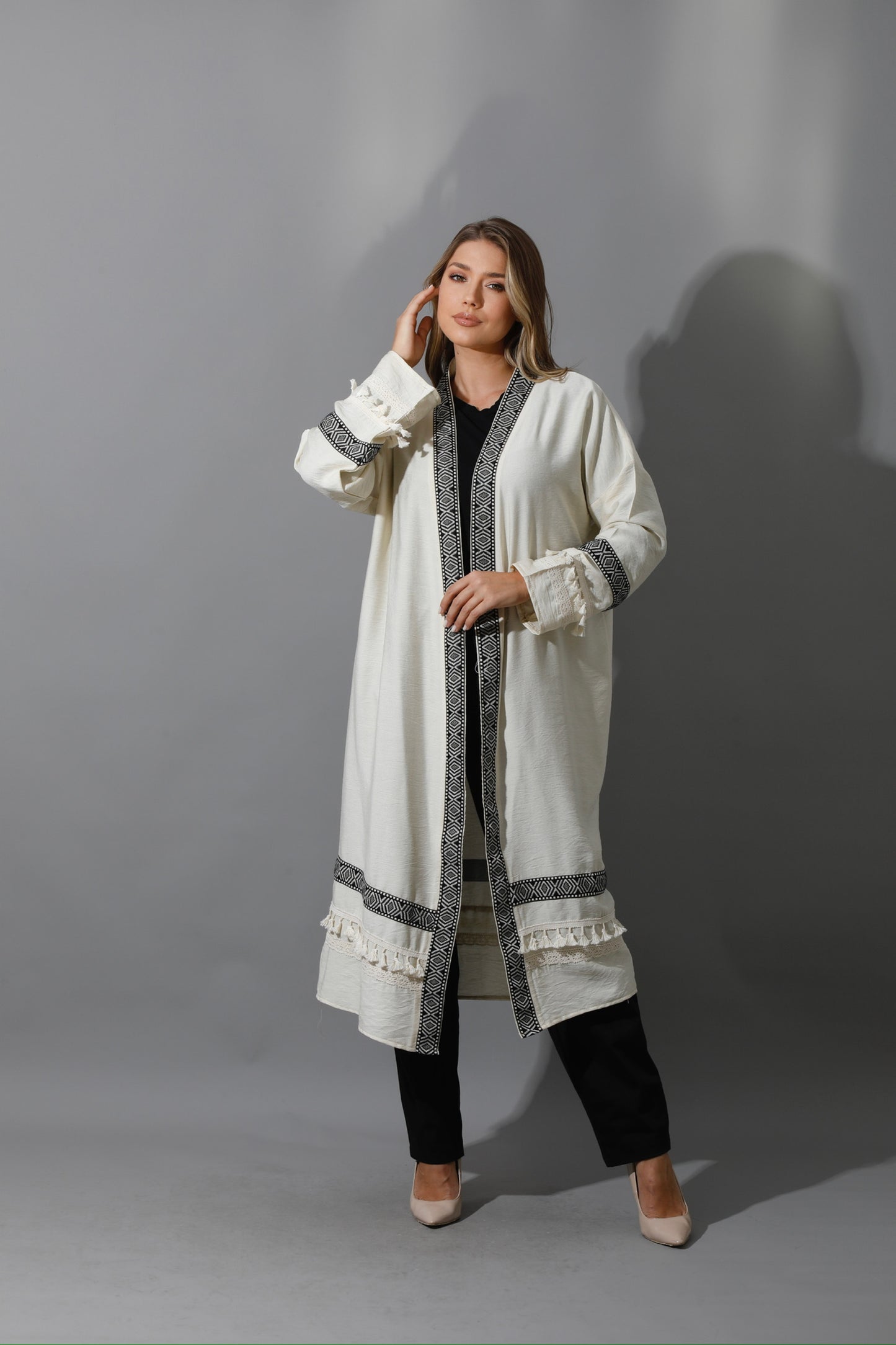 Short Kaftan - Beige