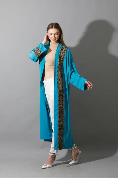 Long CBH Kaftan - Turquoise