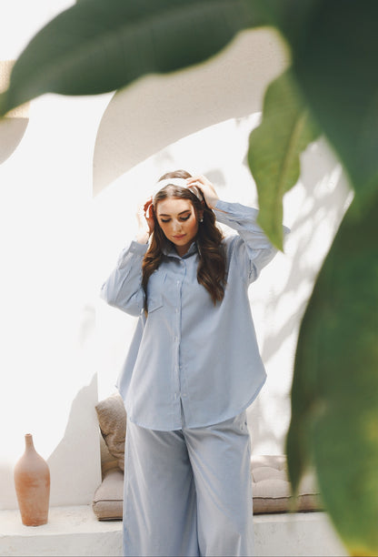 Lose Striped Shirt - Striped Blue