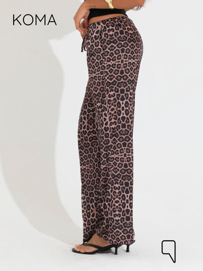 Elsie Lose Fit Trousers - Multicolored Tiger