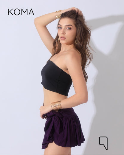 Patricia Tied Up Skirt - Purple