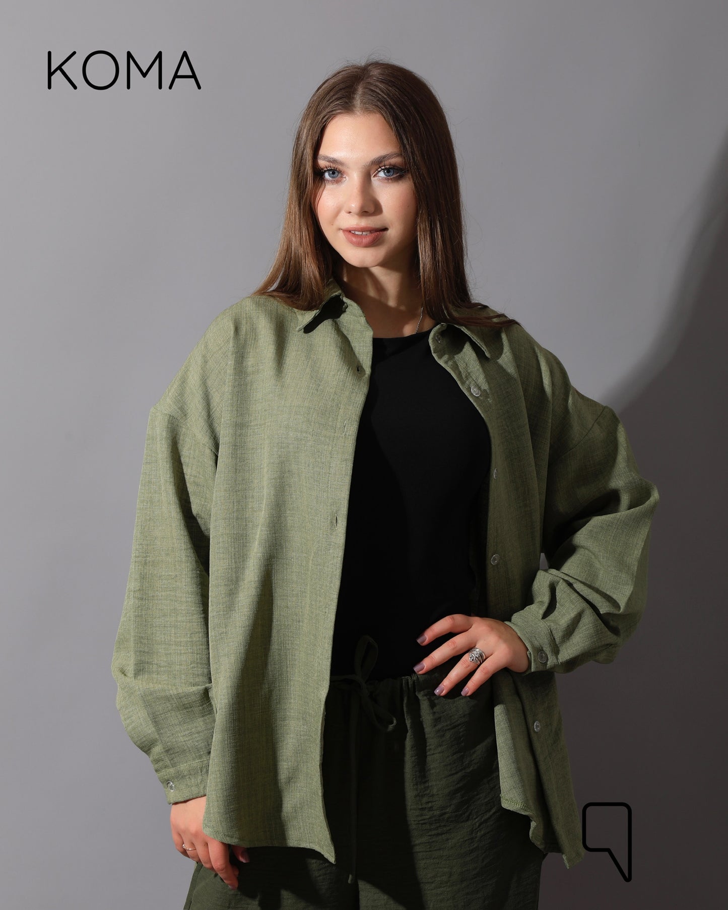 Textured Long Sleeves Shirt - Mint