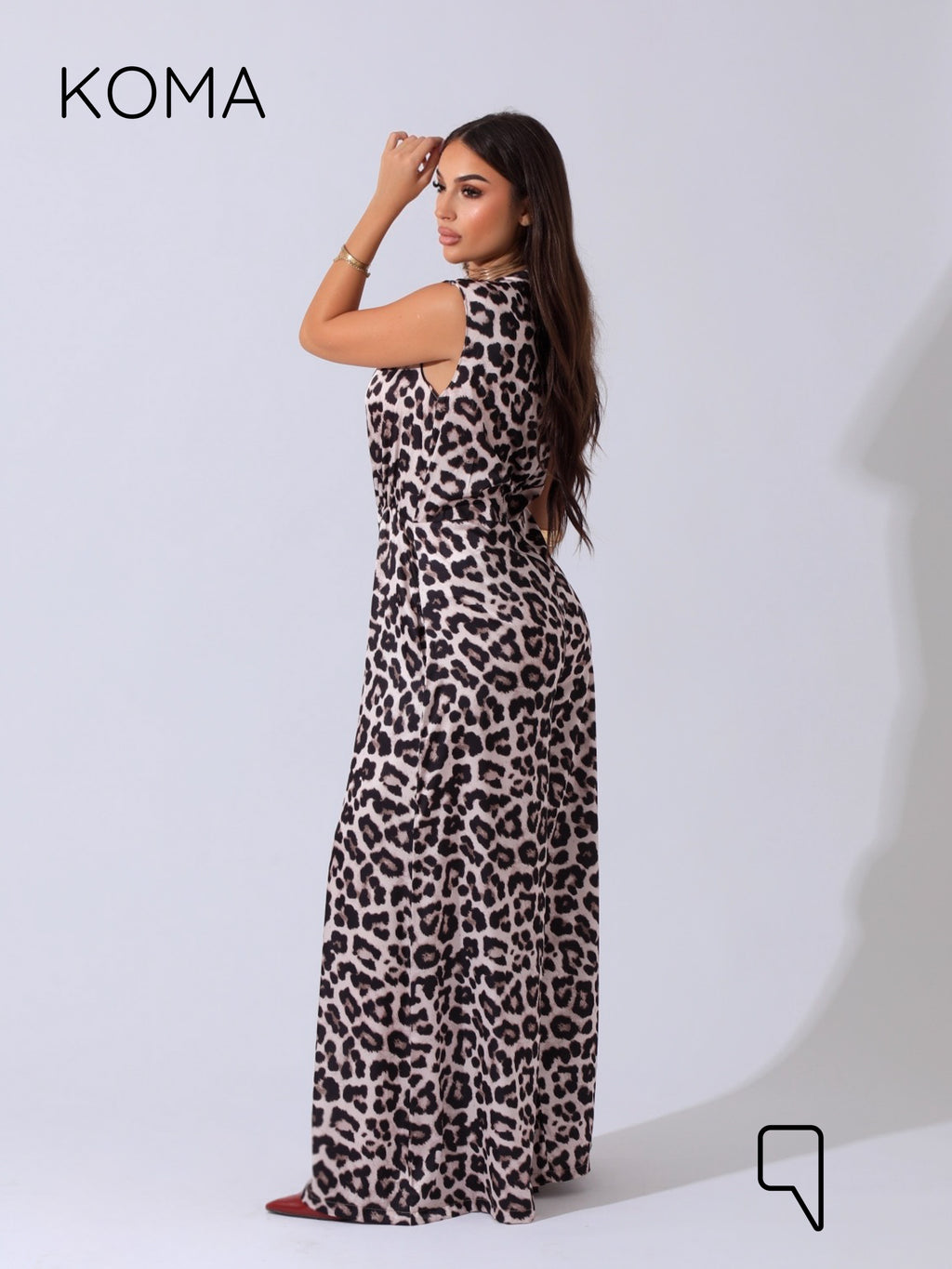 Dahlia Flared Floral Jumpsuit - Multicolored Tiger