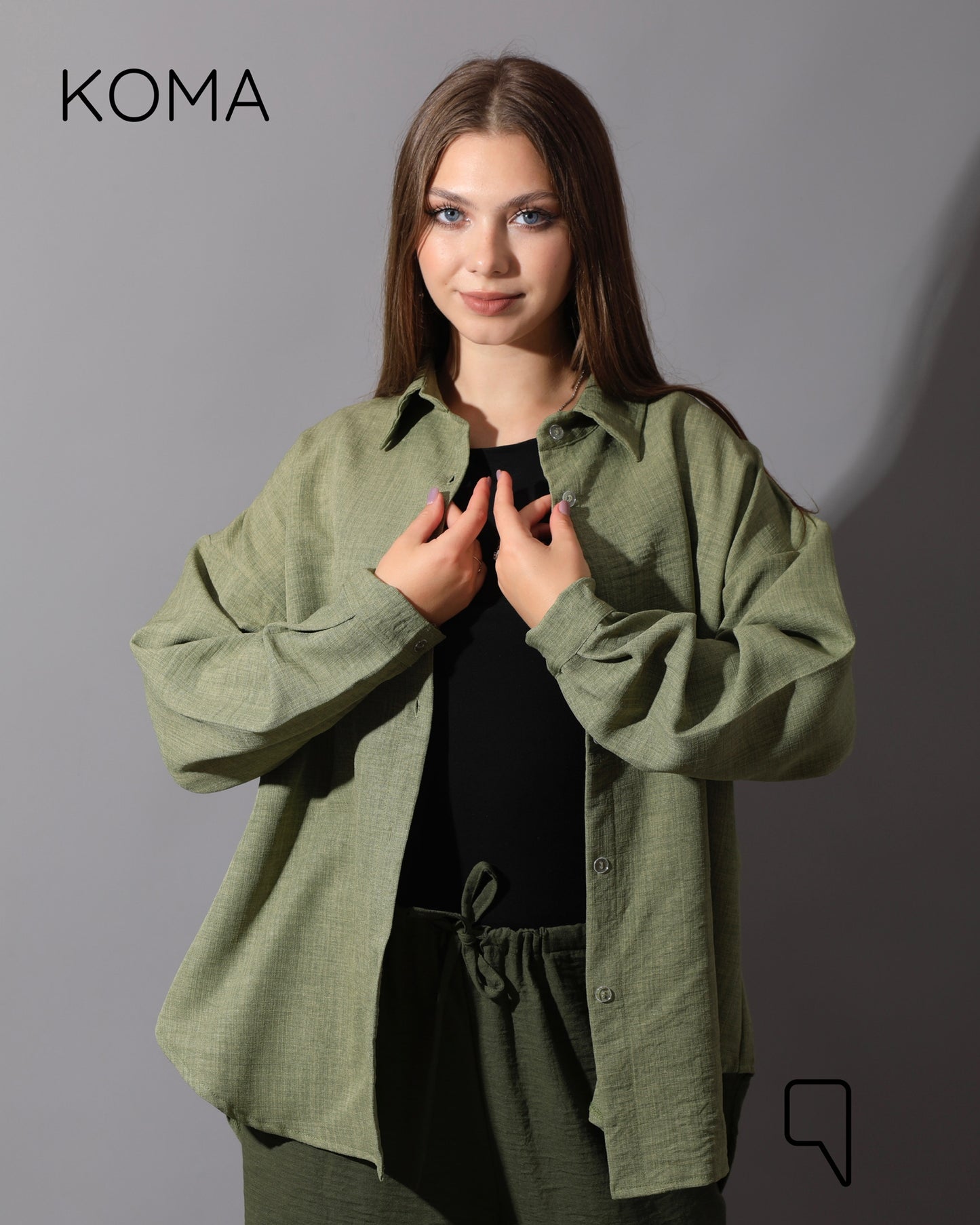 Textured Long Sleeves Shirt - Mint