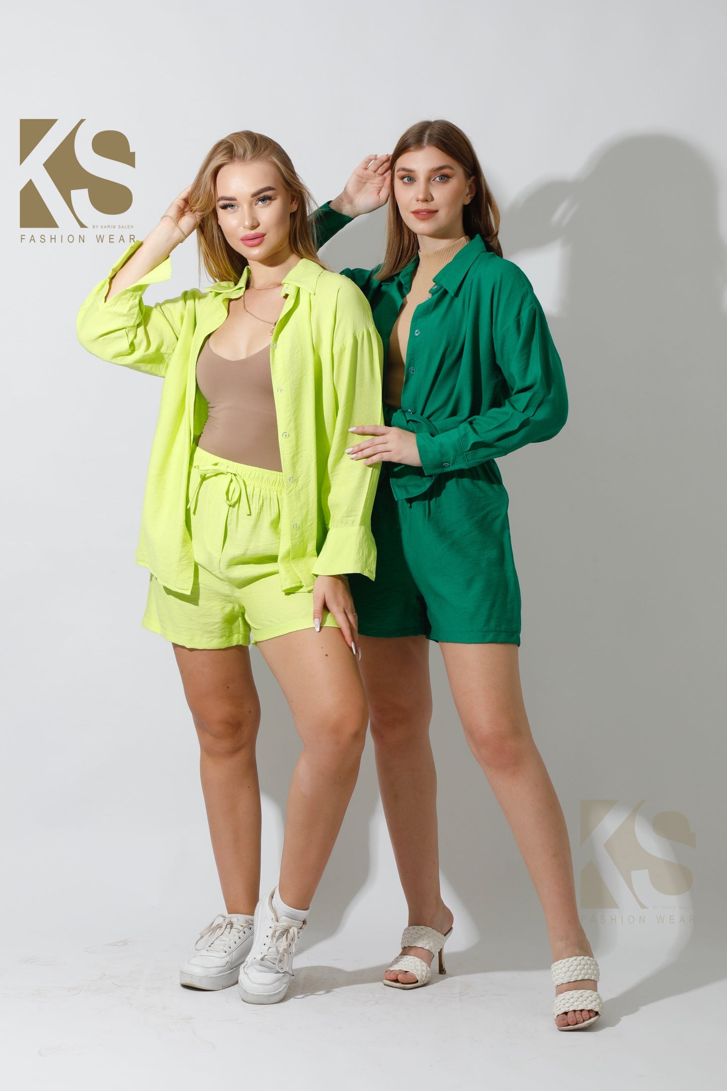 Lose Fit Shorts - Green