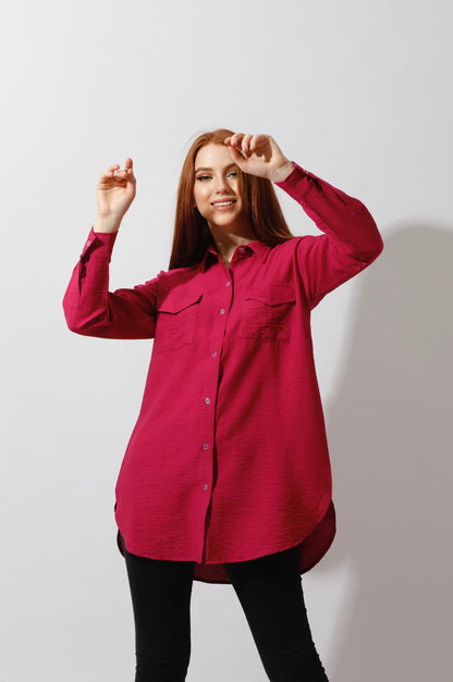Shirt ‏with Two Pockets - Orchid Purple
