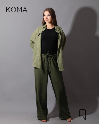 Lose Fit Trousers - Olive