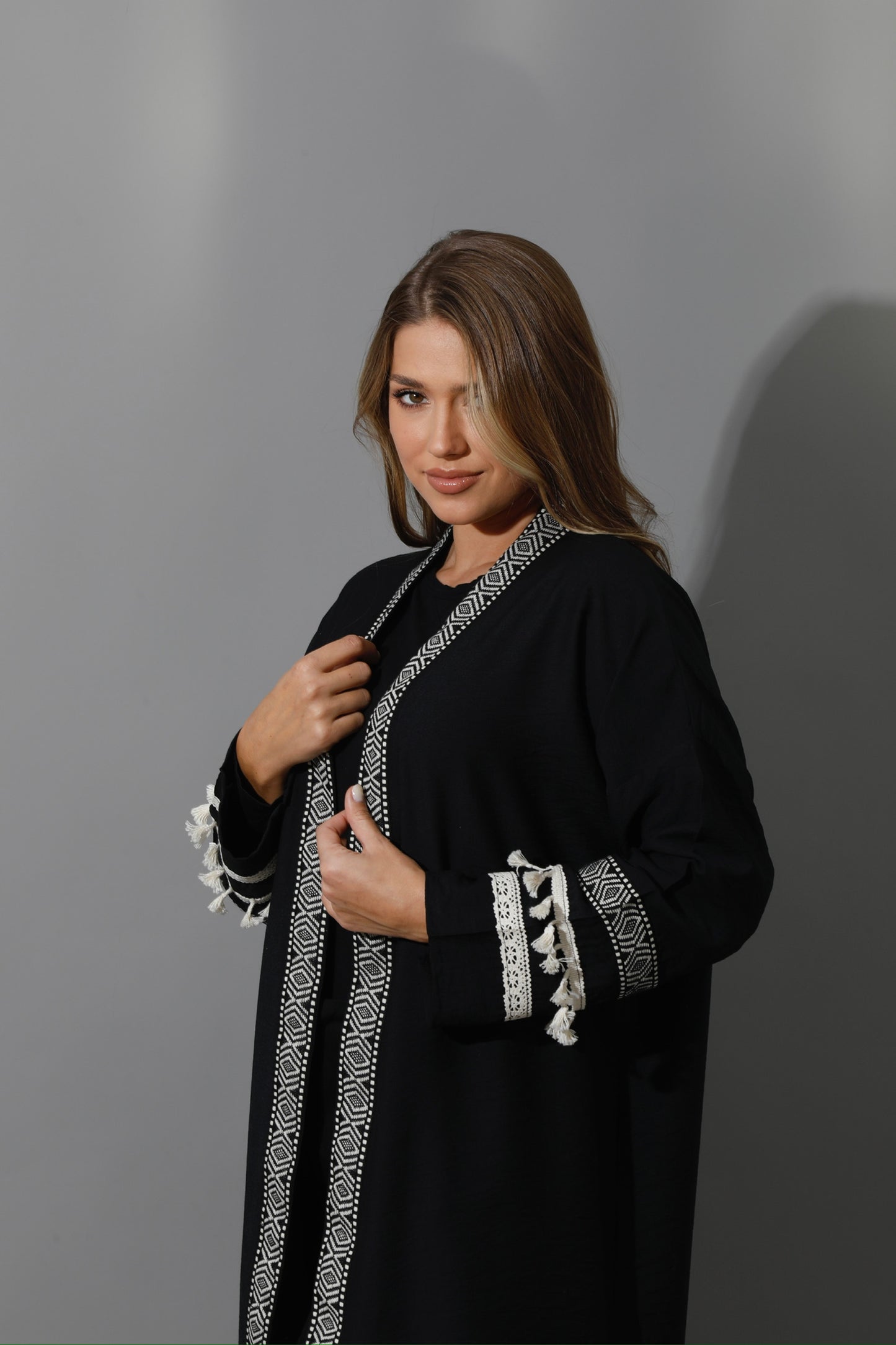 Short Kaftan - Black