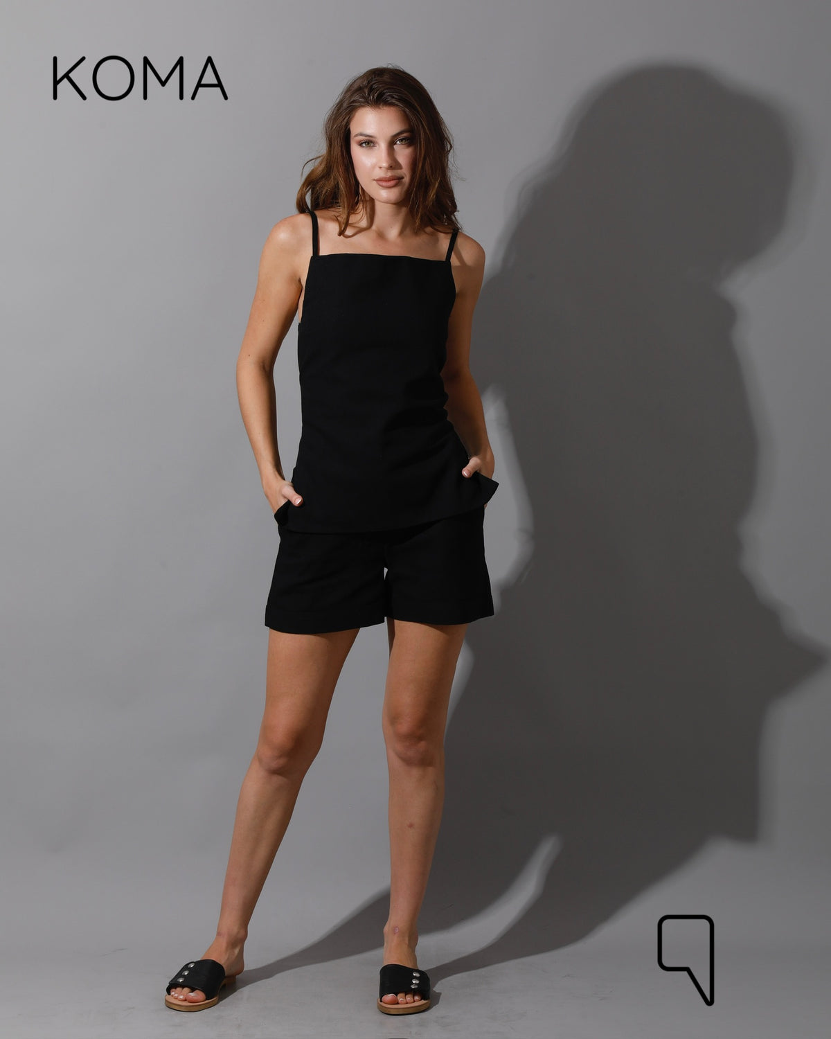 Liana Cress Short Co-Ord - Black