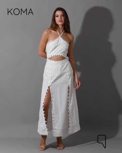 Lucinda CutOut Dress - White