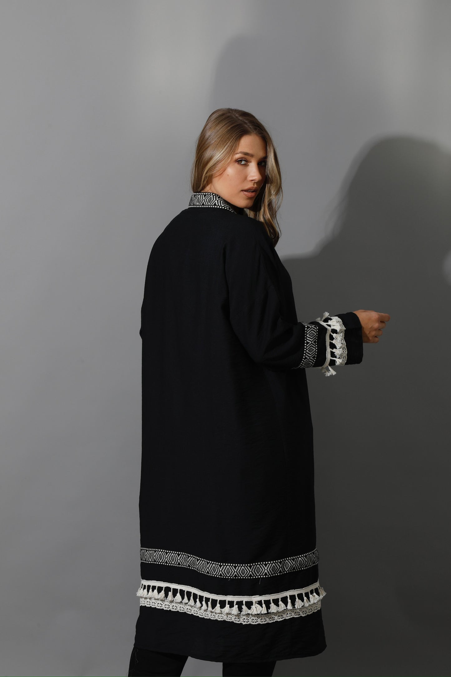 Short Kaftan - Black