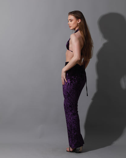 Tied Up Top - Purple