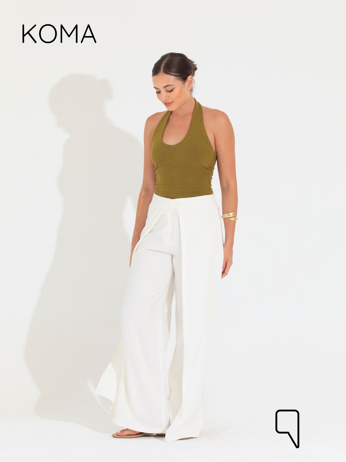 Kendra Double Layer Trousers - White