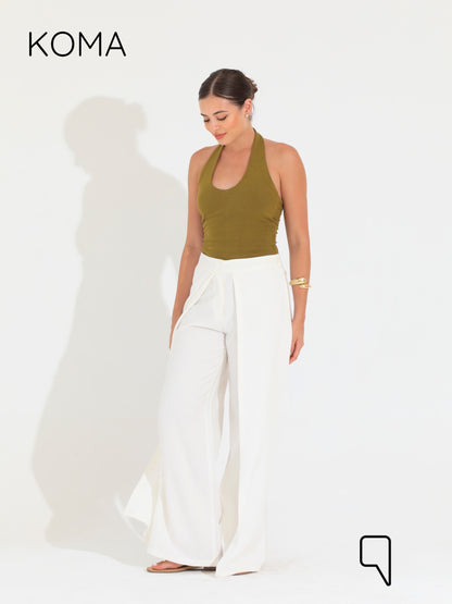 Kendra Double Layer Trousers - White