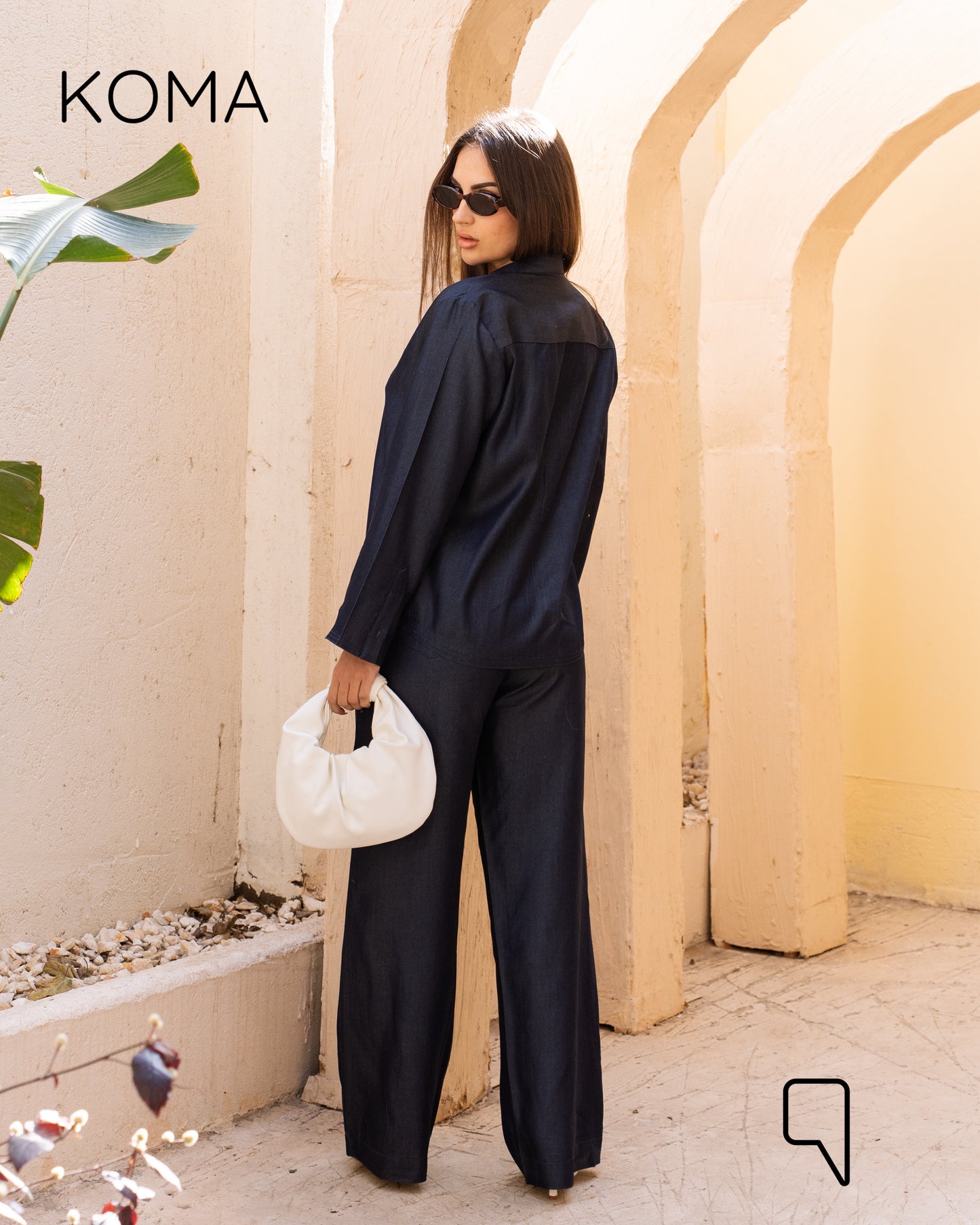 Della Pajama Shirt - Navy