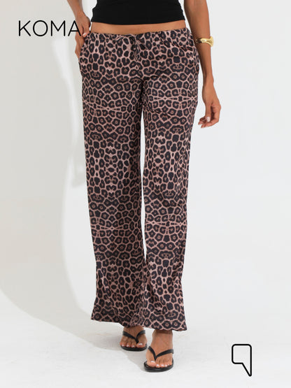Elsie Lose Fit Trousers - Multicolored Tiger
